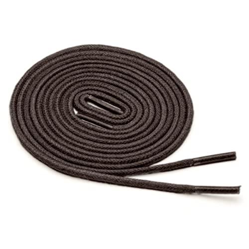 Benchmark Basics Dark Brown 36" Round Waxed Cotton Shoelaces | 2mm (5/64”) Width (36 Inches, Dark Brown) - Image 3