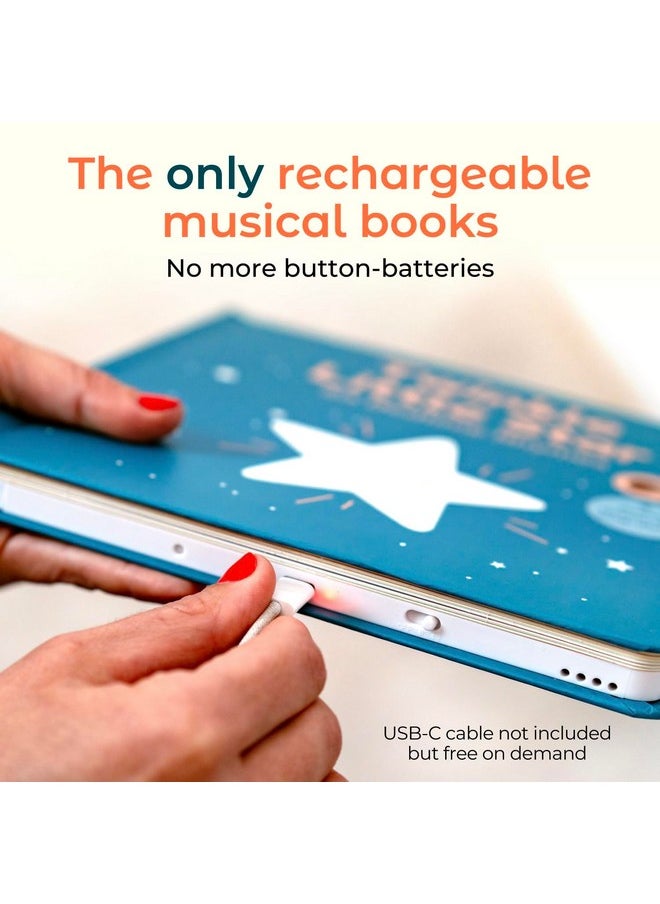 Cali's Books Cali's Books Twinkle Twinkle Little Star - USB-C Rechargeable Musical Book for 1-Year-Old | Sound Book for Toddlers 1-3 with Bedtime Lullabies - Nursery Rhymes Musical Book  - Image 2