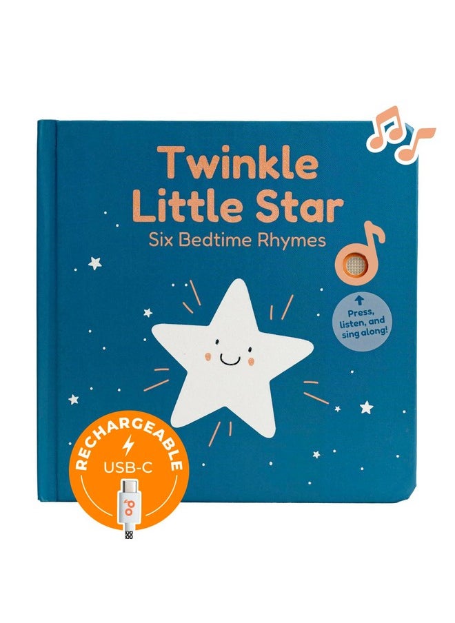 Cali's Books Cali's Books Twinkle Twinkle Little Star - USB-C Rechargeable Musical Book for 1-Year-Old | Sound Book for Toddlers 1-3 with Bedtime Lullabies - Nursery Rhymes Musical Book  - Image 1
