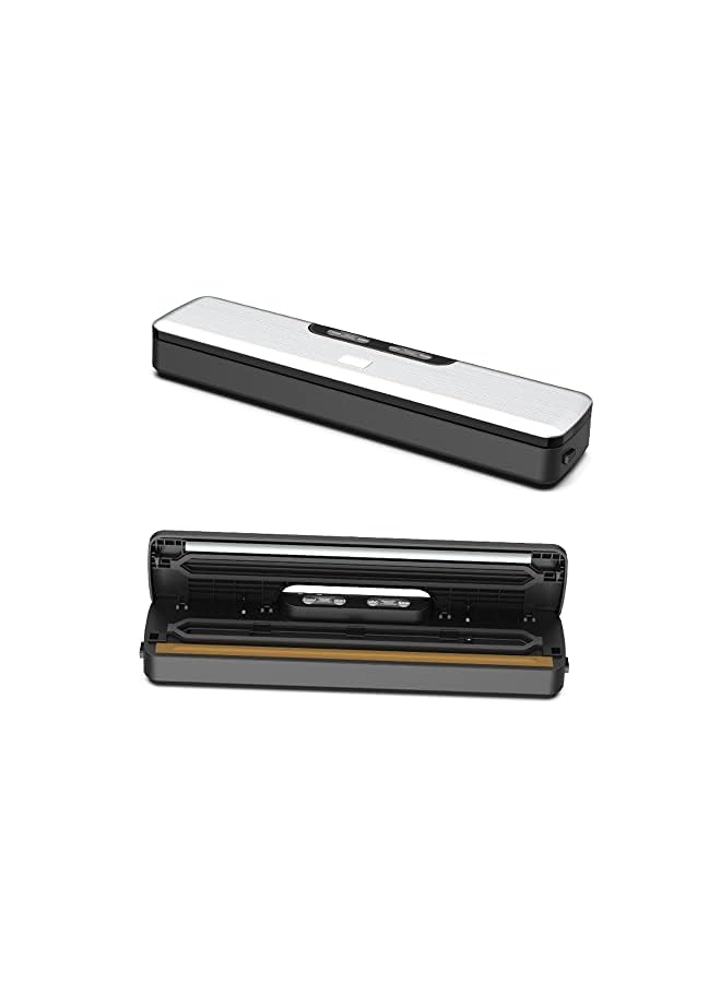 Beauenty آلة ختم الفراغ - نظام ختم الهواء التلقائي لتخزين الطعام للأطعمة الجافة والرطبة تصميم مدمج 12.6 بوصة مع 5 أكياس ختم مجموعة البداية - Image 5