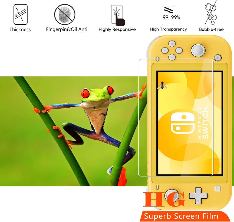 Beukei (3 Pack) Screen Protector Tempered Glass Compatible for Nintendo Switch Lite 2019, 9H Hardness, Anti Scratch, Bubble Free - Image 4