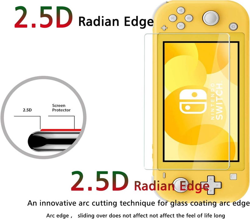 Beukei (3 Pack) Screen Protector Tempered Glass Compatible for Nintendo Switch Lite 2019, 9H Hardness, Anti Scratch, Bubble Free - Image 5
