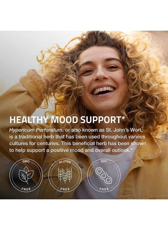برونسون نبتة سانت جون برونسون، 700 ملغ لكل حصة، نبتة هايبيريكوم بيرفوراتوم، تدعم المزاج الإيجابي - خالية من الكائنات المعدلة وراثيًا، 90 كبسولة نباتية - Image 4