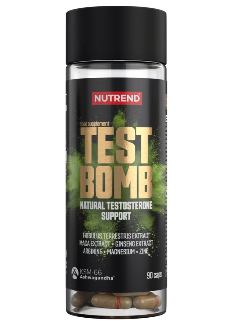 NUTREND Test_Bomb – 90 Capsules | Natural Testosterone Support, Enhances Energy & Vitality - Image 1