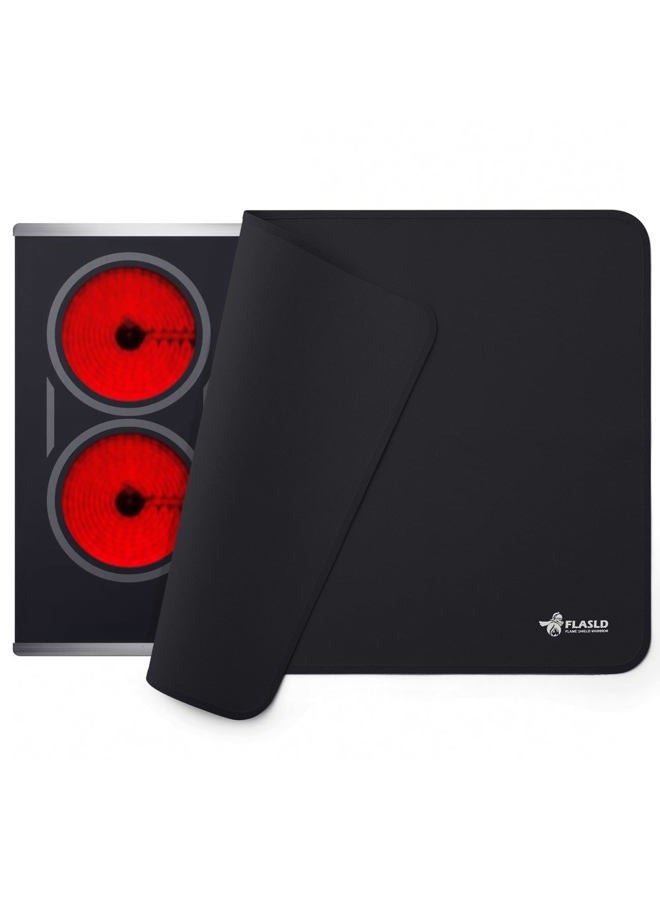 FLASLD Stove Top Covers - Glass Top & Ceramic Cooktop Protectors, Full Covers for Electric Stovetop, Black-2132 inch - Image 1
