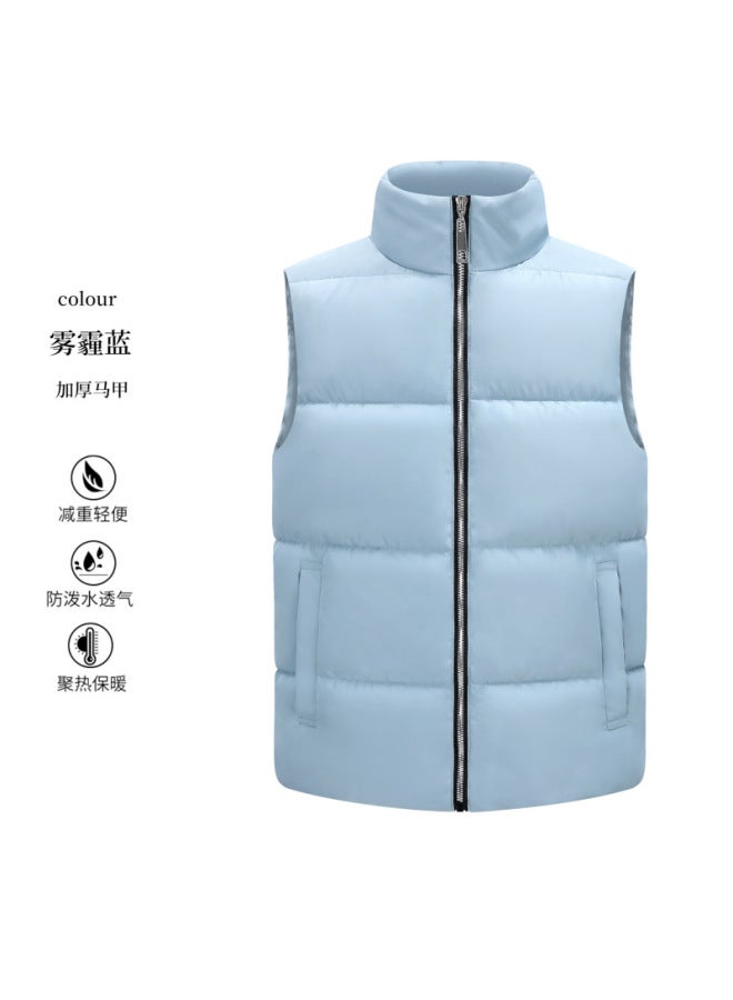 Autumn Winter Down Cotton Outdoor Training Sports Vest for Students Team Running Windproof Customizable