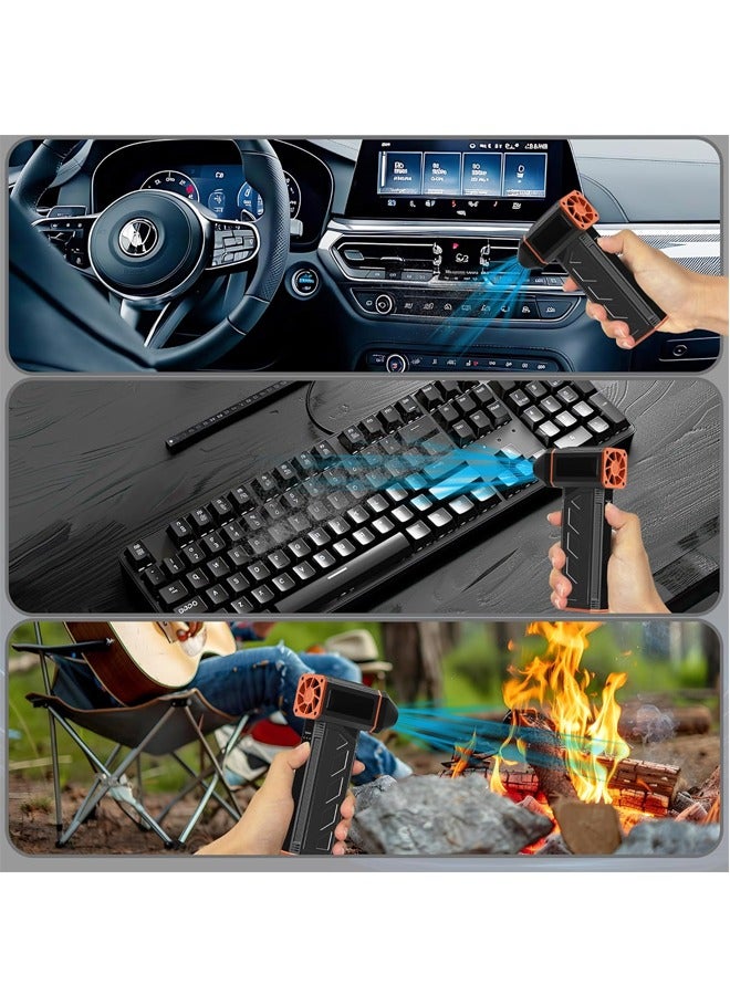 منفضة هواء مضغوطة، منفضة هواء كهربائية 130000 دورة في الدقيقة، منفضة هواء لاسلكية قابلة للتعديل ب 3 تروس لاسلكية، هواء مضغوط لأجهزة الكمبيوتر، منفضة هواء قابلة لإعادة الشحن للكمبيوتر الشخصي، لوحة المفاتيح والسيارة - Image 5