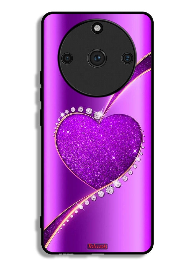 Tolwak Realme 11 Pro Plus Protective Case Cover Glitter Heart - Image 1