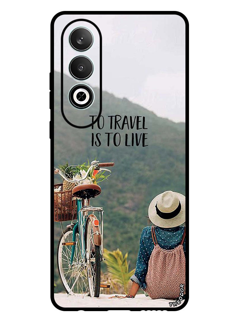 Theodor Protective Case Anti Scratch Shock Proof Bumper Cover For Oppo K12 To Travel Is To Live - Image 1