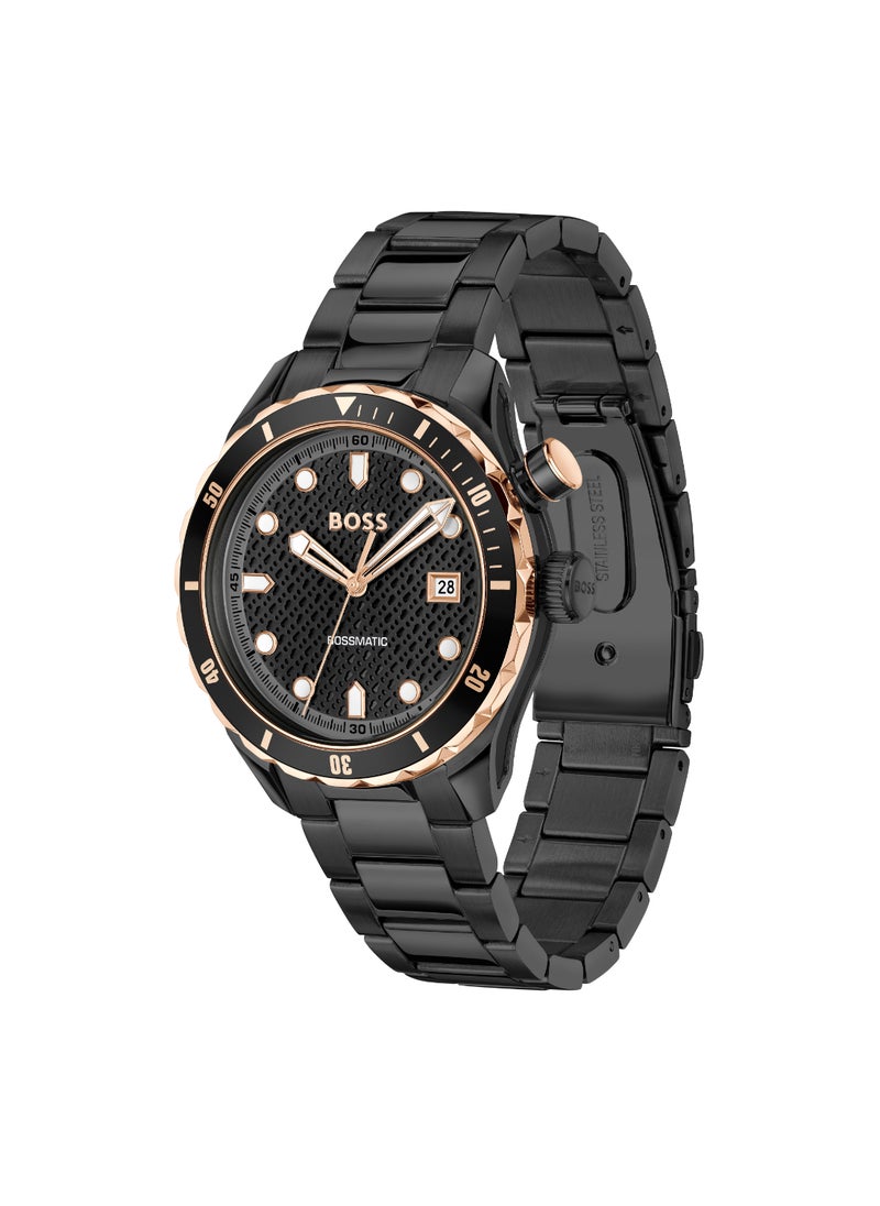 HUGO BOSS HUGO BOSS WATCH ROUND ANALOG MEN'S BLACK CASE WATCH - 1514215  - Image 1