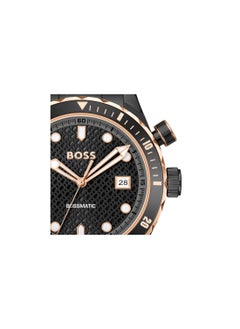 HUGO BOSS HUGO BOSS WATCH ROUND ANALOG MEN'S BLACK CASE WATCH - 1514215  - Image 4