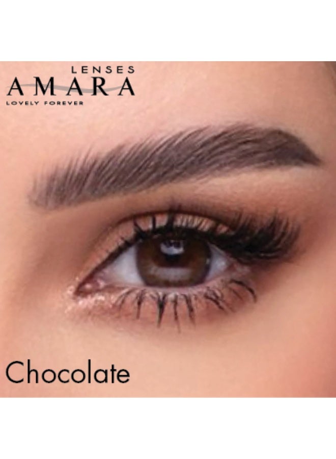 Amara Women Women's Color Contact Lens - Chocolate Monthly - Image 3