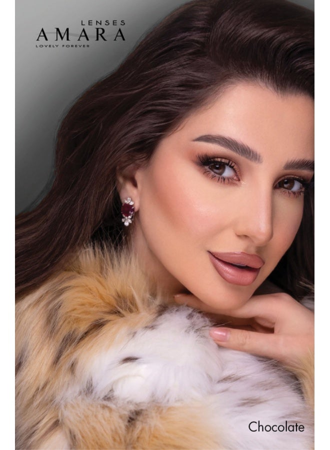 Amara Women Women's Color Contact Lens - Chocolate Monthly - Image 2