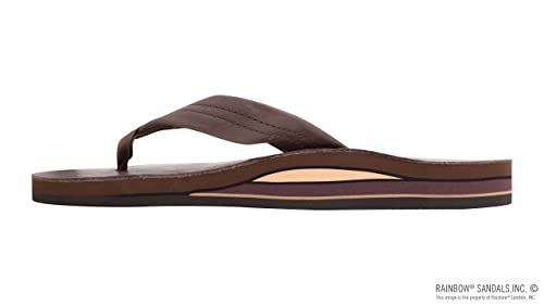 Rainbow Sandals Women's Double Layer Premier Leather Sandals w/Arch Support, Mocha, Ladies Large / 7.5-8.5 B(M) US - Image 2