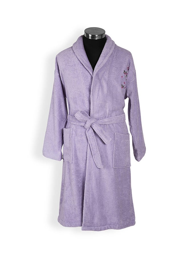 homes r us - Liza Bathrobe, Lavender - 380 GSM, One Size - Image 1