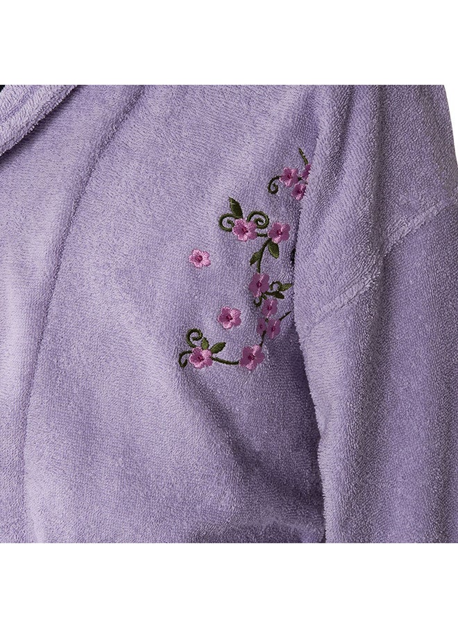 homes r us - Liza Bathrobe, Lavender - 380 GSM, One Size - Image 1