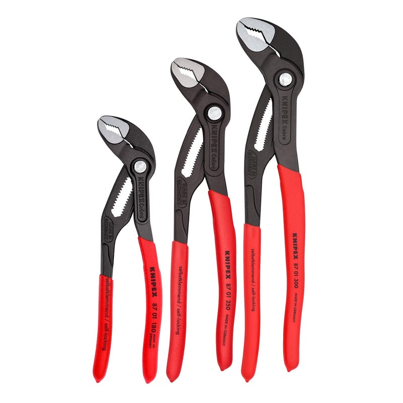 KNIPEX Tools - 3 Piece Cobra Pliers Set (7, 10, & 12) (002006US1) - Image 1