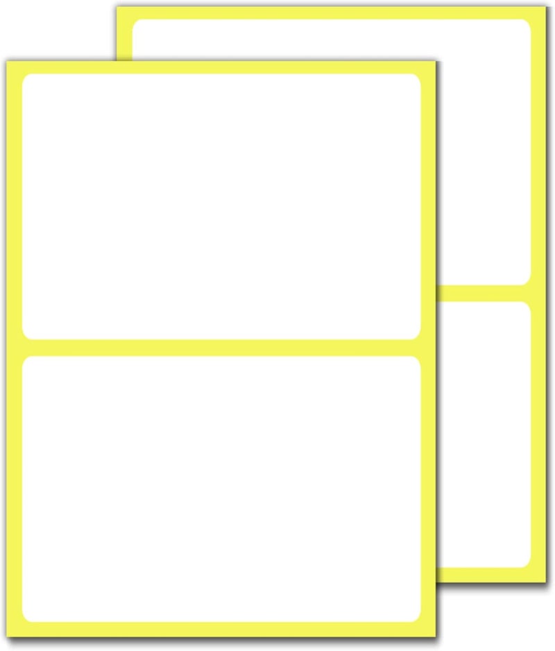 TownStix 60 Pack Large Labels for Storage Bins Organizing  White 6 x 4 - Image 1