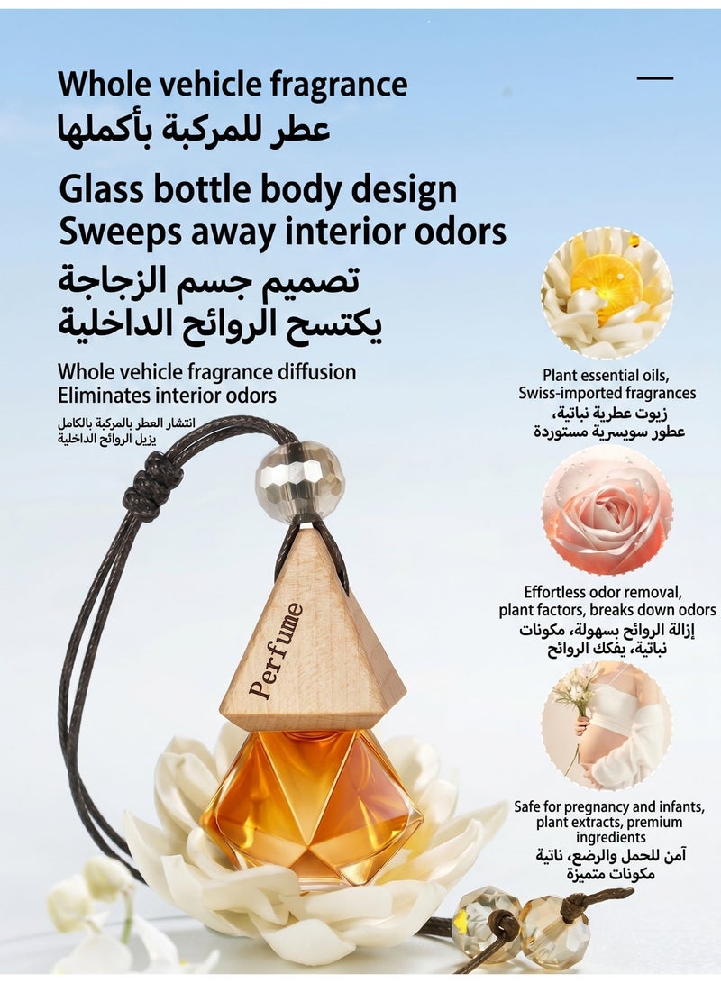 Car Perfume Pendant, High-End Long-Lasting Light Fragrance, Car Interior Accessories, Aromatherapy Ornaments, Essential Oil Pendant - Image 3