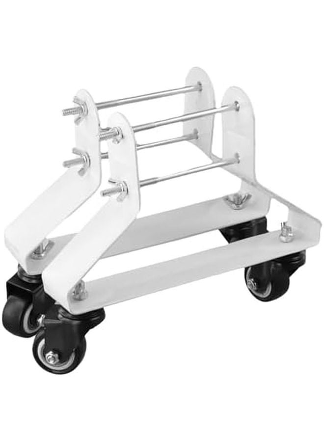 عجلات كاستر سوداء قابلة للدوران، مجموعة من قطعتين لمشعات الزيت المتنقلة مع كاستر - Image 5