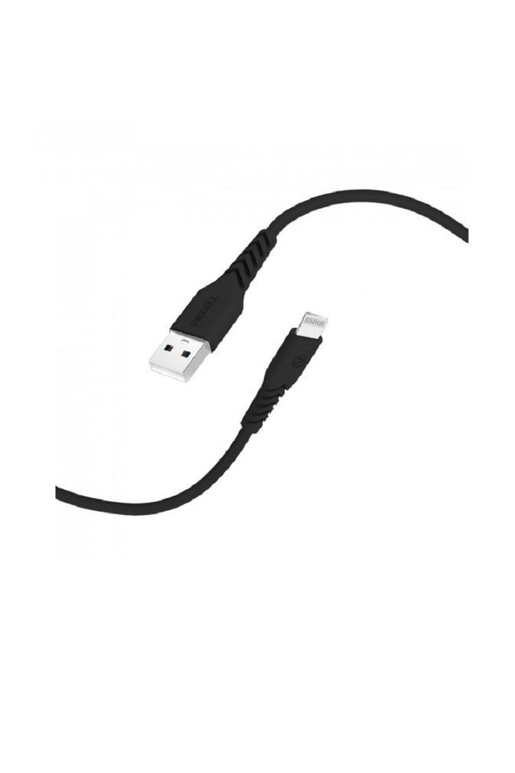 بايسيل كيبل ايفون 120 سم ماركة بيسيل الامريكية معتمد من ابل جلد اسود - Image 2