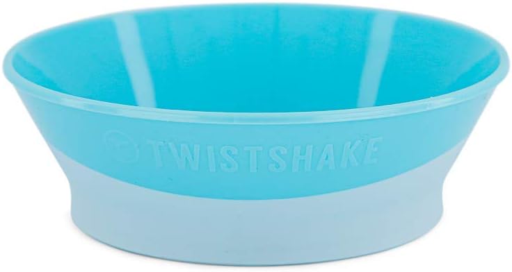 TWISTSHAKE Baby Bowl with Airtight Lid | BPA-Free | 6 Month+ Feeding Plate | Food Training Plate for Kids | Food & Cereal | Learning Bowl for Kids | Blue - Image 2