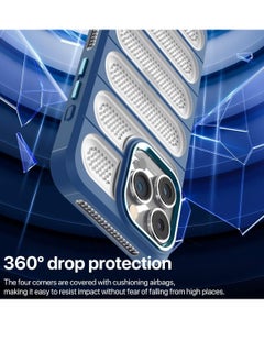 Generic Heat Dissipation Silicone Case for iPhone 12 Pro 6.1 Case, Cooling Phone Case with Non-Slip Textured, Anti-Scratch Shockproof Cellular Hole Heat Protective Cover  - Image 3
