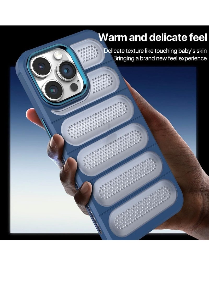 Generic - Heat Dissipation Silicone Case for iPhone 12 Pro 6.1 Case, Cooling Phone Case with Non-Slip Textured, Anti-Scratch Shockproof Cellular Hole Heat Protective Cover - Image 1