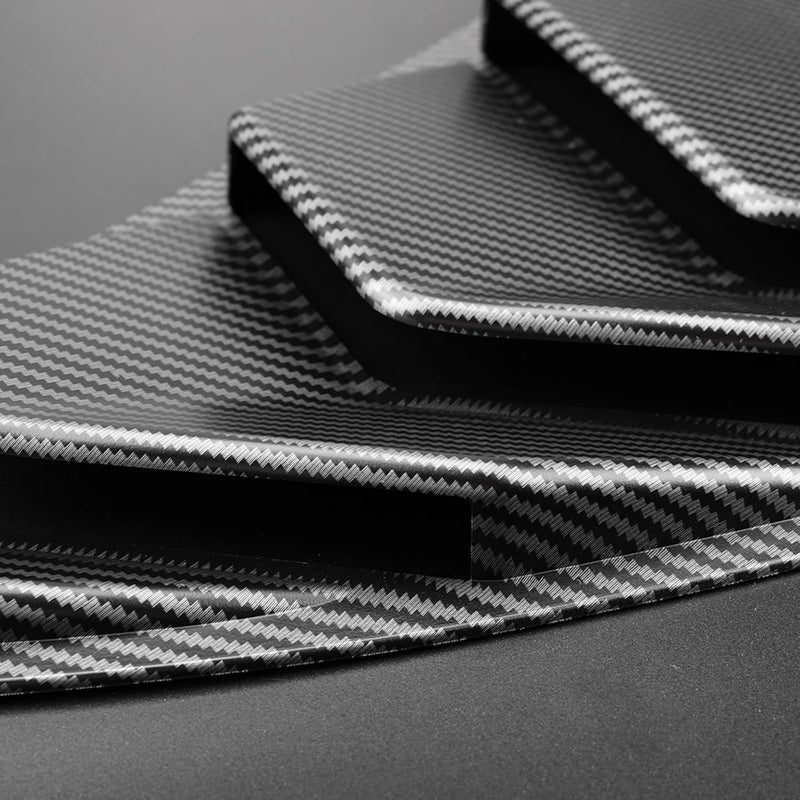KUNGKIC Rear Side Window Louvers for Tesla Model 3 (2017-2024) - Matte Carbon Fibre - 2PCS - Image 4