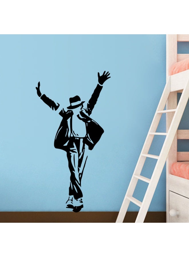 Michael Jackson "Jackson the King" Dance-Themed Decorative Wall Sticker, Waterproof - Image 1