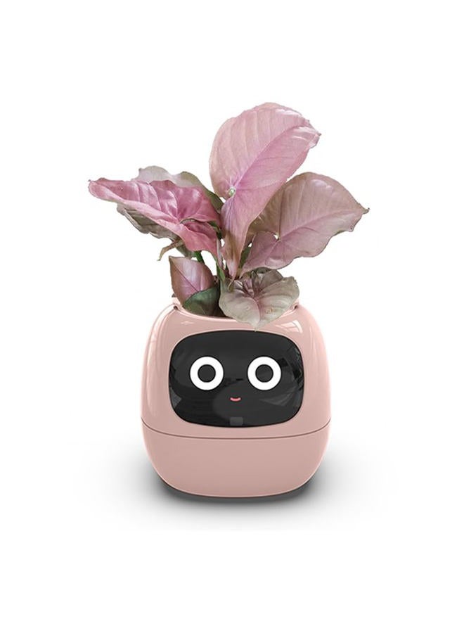 Itigoitie Smart Flowerpot With AI Planter, Multiple Expressions, 7 Sensors, and Chips - Intelligent Pet Planter for Easy and Fun Plant Raising in Living Room (Pink, Plant-Free) - Image 1