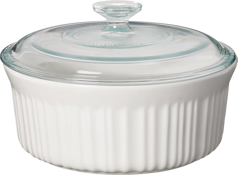 Corningware French White 7-Pc Ceramic Bakeware Set with Lids Chip and Crack Resistant Stoneware Baking Dish, Microwave, Dishwasher, Oven, Freezer and Fridge Safe - Image 4