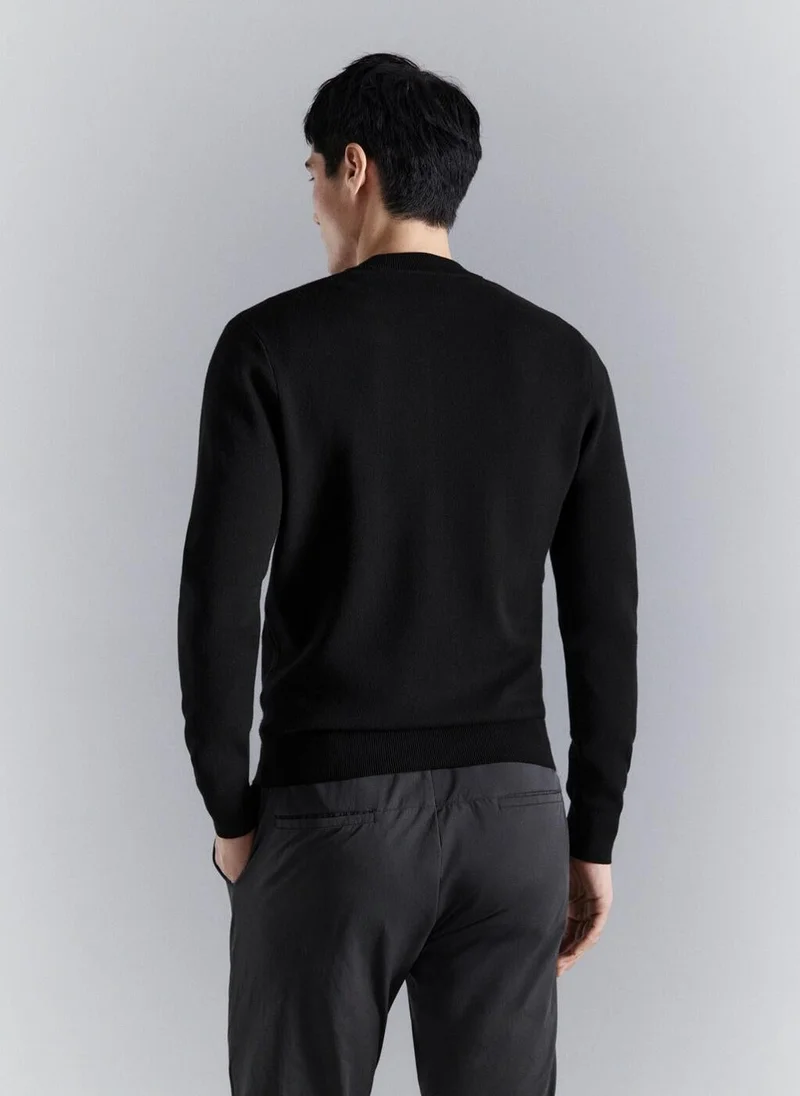 Mango Man Comfort stretch knit cardigan