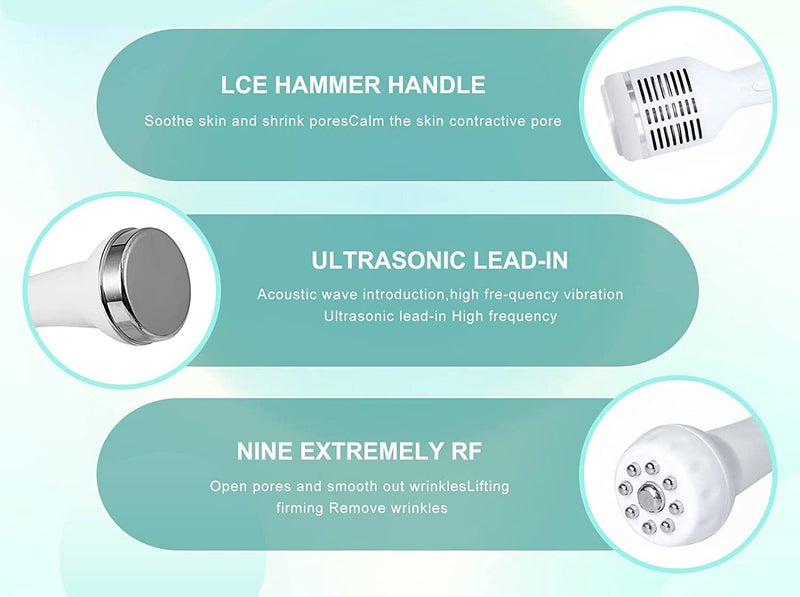 ACi 7 In 1 Hydrafacial Machine Muscle Massage Device(Double Motor)|Hydrodermabrasion Machine|Hydra Facial Microdermabrasion Machine|Deep Clear Hydrofacials Machine For Salons/Parlour&Skin Clinics - Image 4