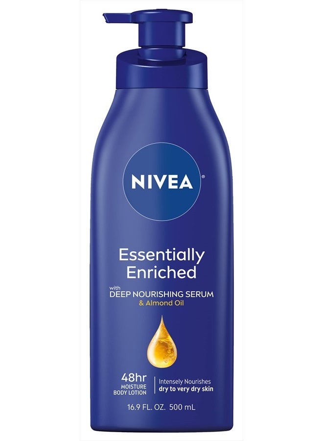 Nivea لوشن الجسم المغذي بشكل أساسي، للبشرة الجافة إلى الجافة جداً، 16.9 أونصة سائلة، قد يختلف التعبئة - Image 1