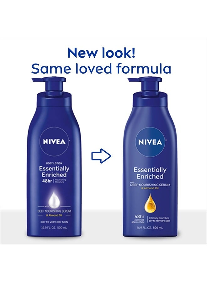 Nivea لوشن الجسم المغذي بشكل أساسي، للبشرة الجافة إلى الجافة جداً، 16.9 أونصة سائلة، قد يختلف التعبئة - Image 2