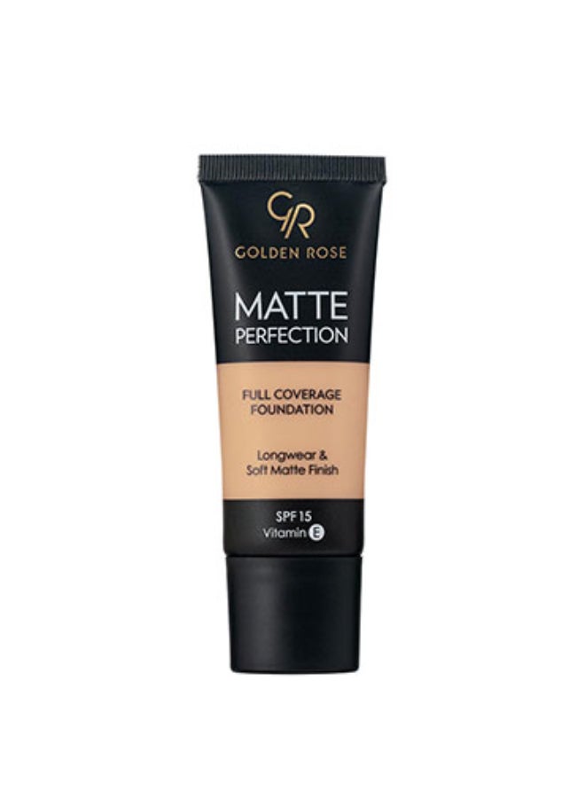 Golden Rose Matte Perfection Full Coverage Foundation - NATURAL 7 - Image 3