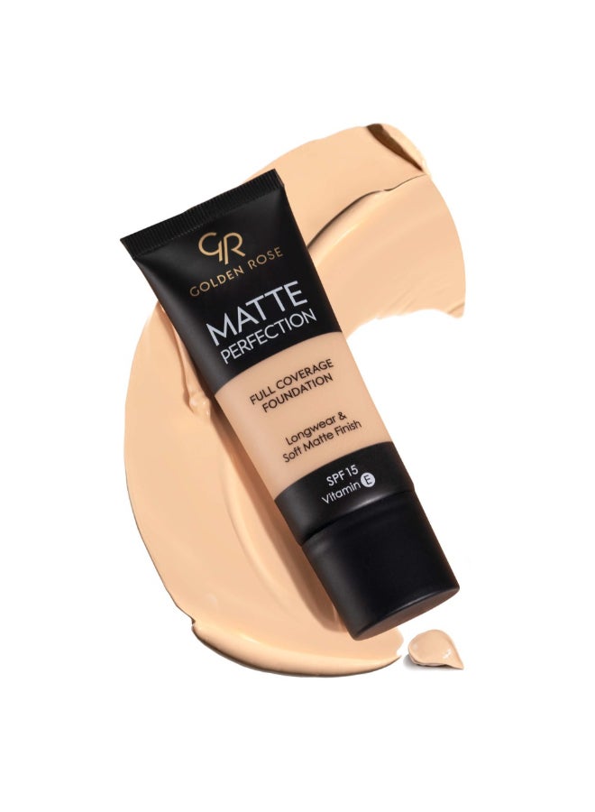 Golden Rose Matte Perfection Full Coverage Foundation - NATURAL 7 - Image 2