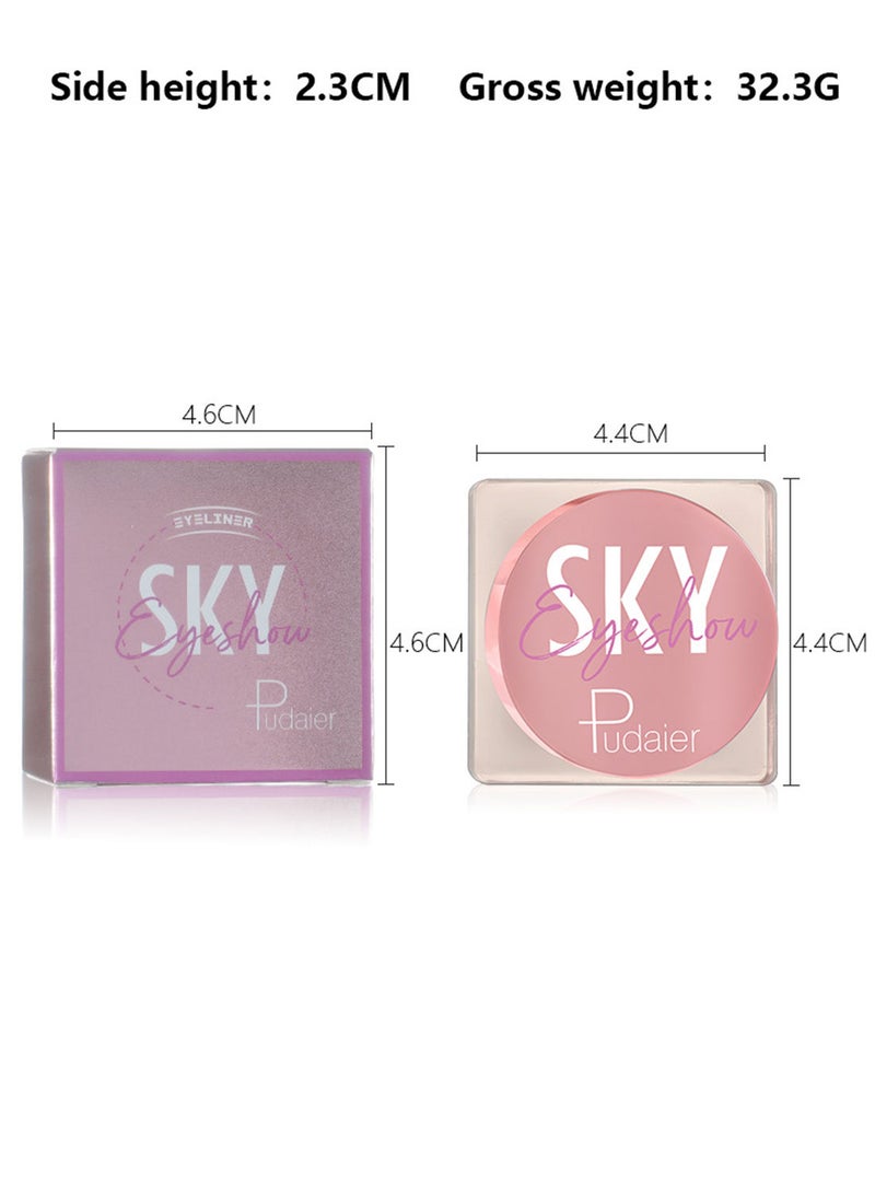 pudaier - Sky Eyeshow, Glitter Eyeshadow Shiny Long Lasting Waterproof Easy to Use Soft Creamy Texture Eye Makeup for Highlighting and Creating 3D Look - Image 1