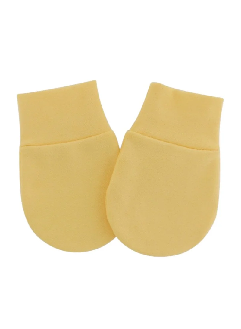 Bambimici Babybow Turban Hat And Mittens Yellow