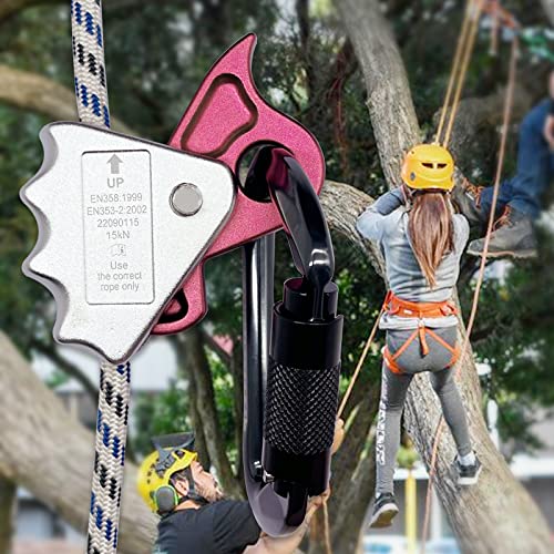 S.E.PEAK SEPEAK Climbing Ascender 15kN Rope Grab Ascender, Flip Line Adjuster, Fall Protection Belay Device for Rock Climbing,Tree Arborist/Fit for 11~13 MM Rope - Image 5