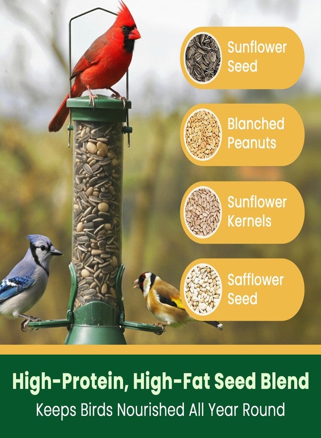 Happy Wings NO GROW Songbird Blend Bird Food (Mix of Sunflower Seeds/Kernels, Safflower Seeds and Peanuts) - Highly Nutritious Bird Feed - (5 lbs) - Image 4