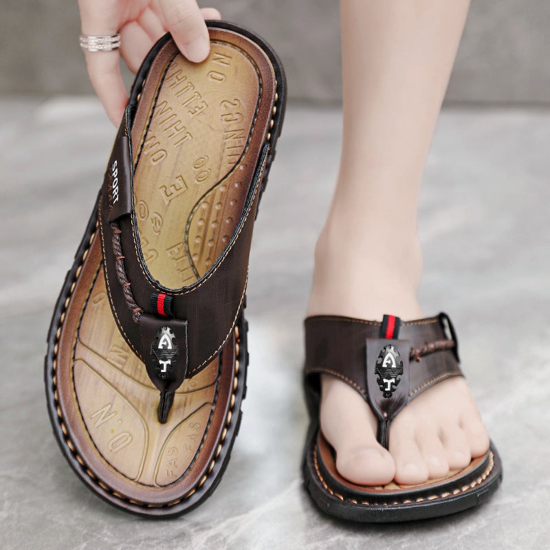 Men'S Summer Soft-Soled Flip-Flops, Outdoor Casual Sports Beach Shoes, Trendy Outdoor Wear Men'S Slippers - Image 3