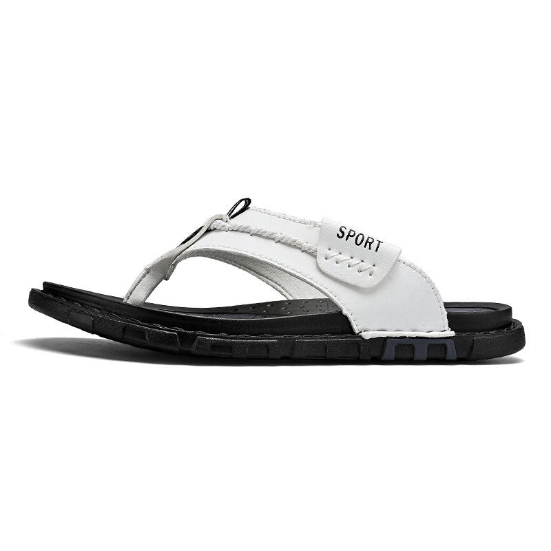 Men'S Summer Soft-Soled Flip-Flops, Outdoor Casual Sports Beach Shoes, Trendy Outdoor Wear Men'S Slippers - Image 1