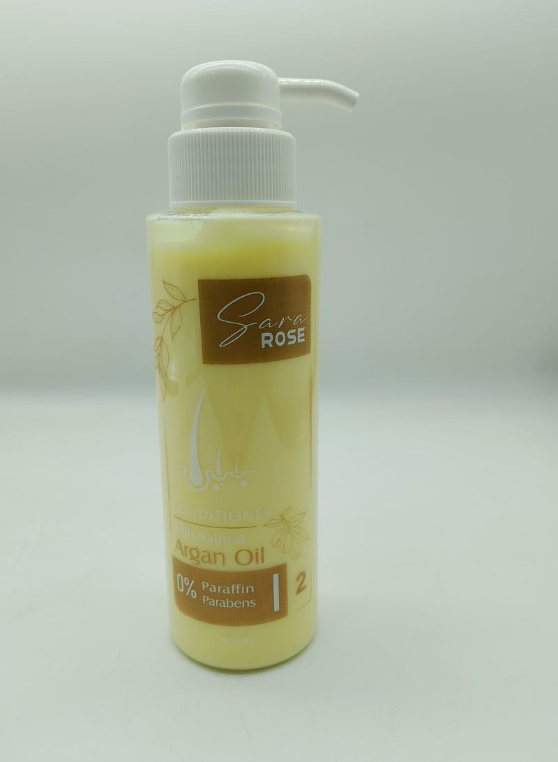 بلسم شعر بزيت الأرجان المغربي لتجديد وإصلاح الشعر400 مل - Image 1