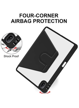 Clear Back Case Compatible with Huawei MatePad SE 11 inch 2024 with Pen Holder, 360 Degree Swivel Stand Flip Smart Tablet Cover Auto Sleep/Wake Case - view 5