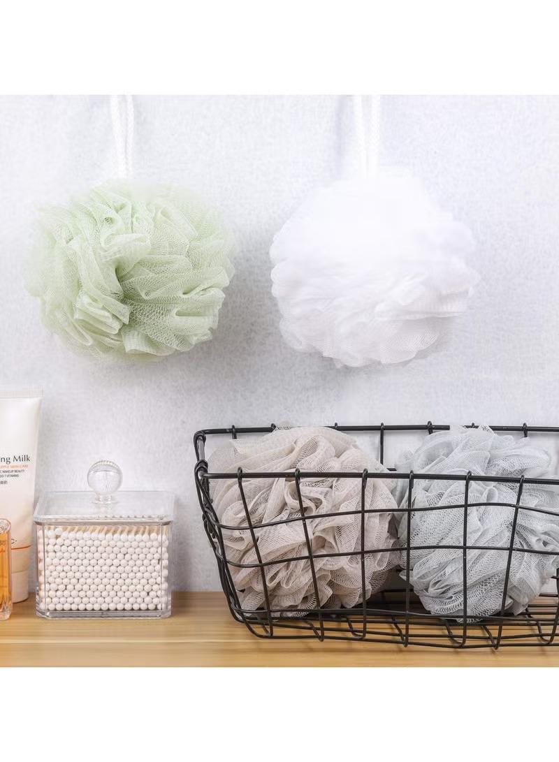 مجموعة ليف استحمام شبكي (4 حبات) - للاستخدام اليومي ونعومة البشرة (ألوان متباينة) - Image 3