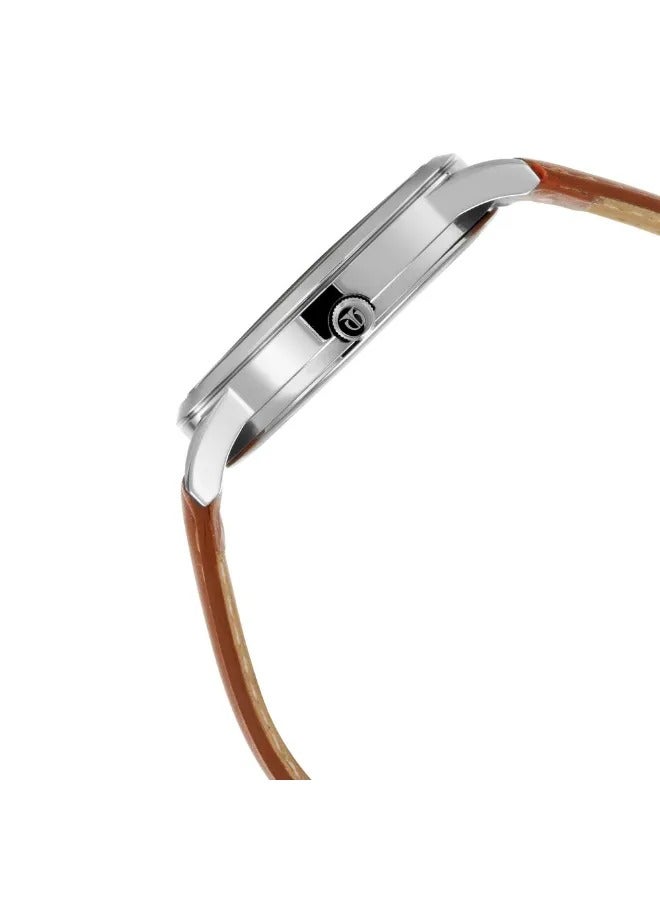 TITAN Men's Analog Round Shape Leather Wrist Watch - 1806SL02 - 48.1 Mm - Image 3