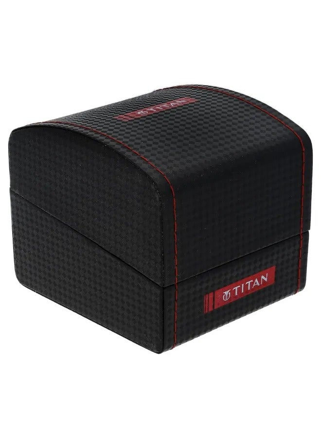 TITAN Men's Analog Round Shape Leather Wrist Watch - 1806SL02 - 48.1 Mm - Image 5