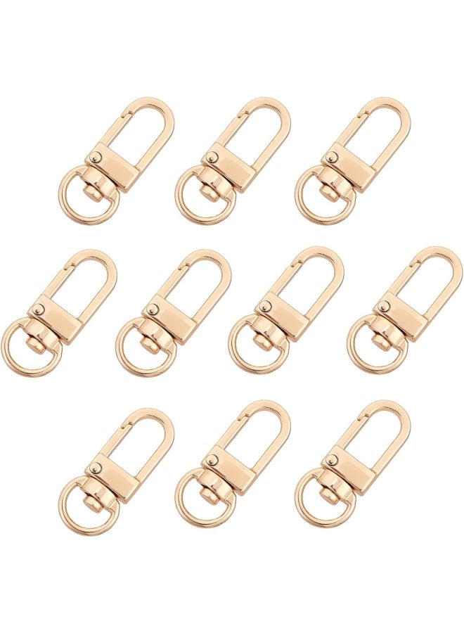 Key Chain Clips, 30 Pieces Golden Metal Lobster Claw Clasps Swivel Lanyards Trigger Snap Hooks Strap for Keychain Key Rings DIY Bags Jewelry Findings Crafts, 34x14x6.5mm - Image 1
